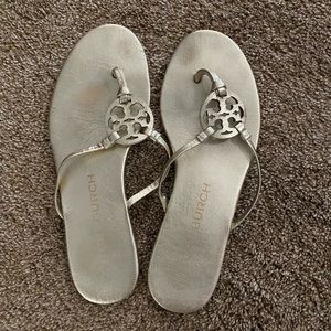 Tory Burch gold sandals. Size 9